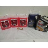 +VAT Shell Helix Ultra motor oil, Mannol Classic HC Synthese & 3 x 5L Cherry Snow Foam
