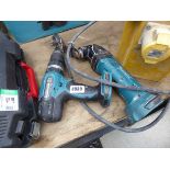 Makita multi tool and Makita drill, no batteries, no charger