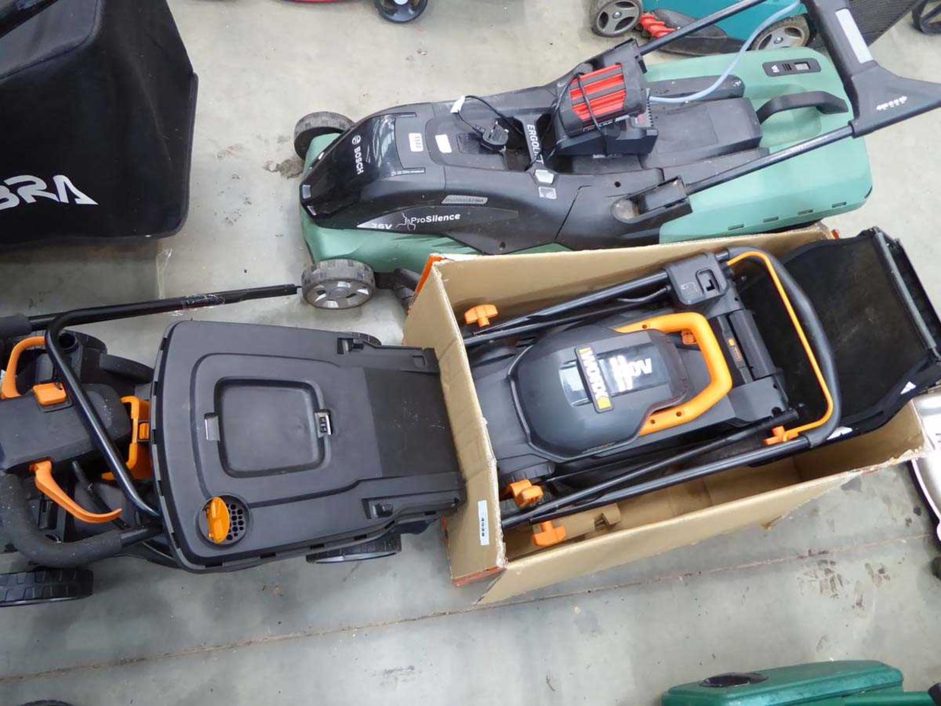 +VAT 2 Worx battery mowers - no batteries, no charger