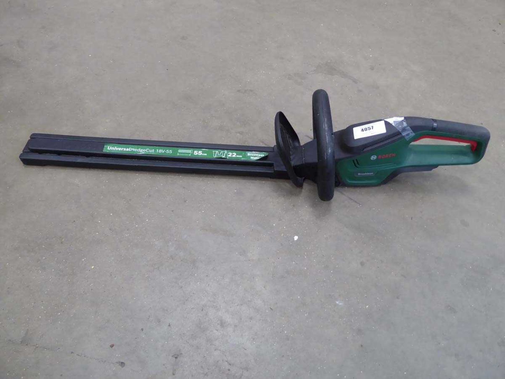 +VAT Bosch battery powered hedge cutter, no battery and no charger