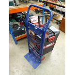 Fold up blue sack trolley