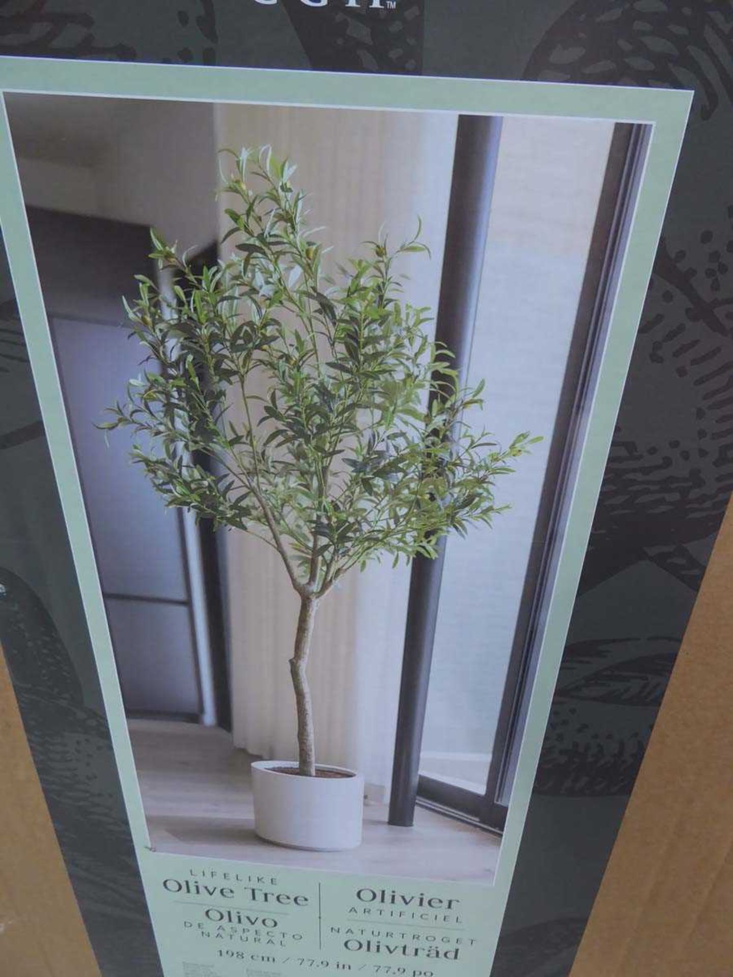 +VAT Artificial boxed olive tree - Image 2 of 2