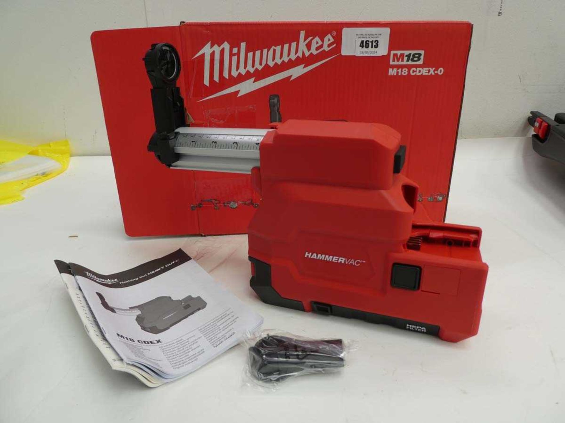 +VAT Milwaukee M18 CDEX-0 Fuel SDS-Plus Dust Extractor (Body Only)