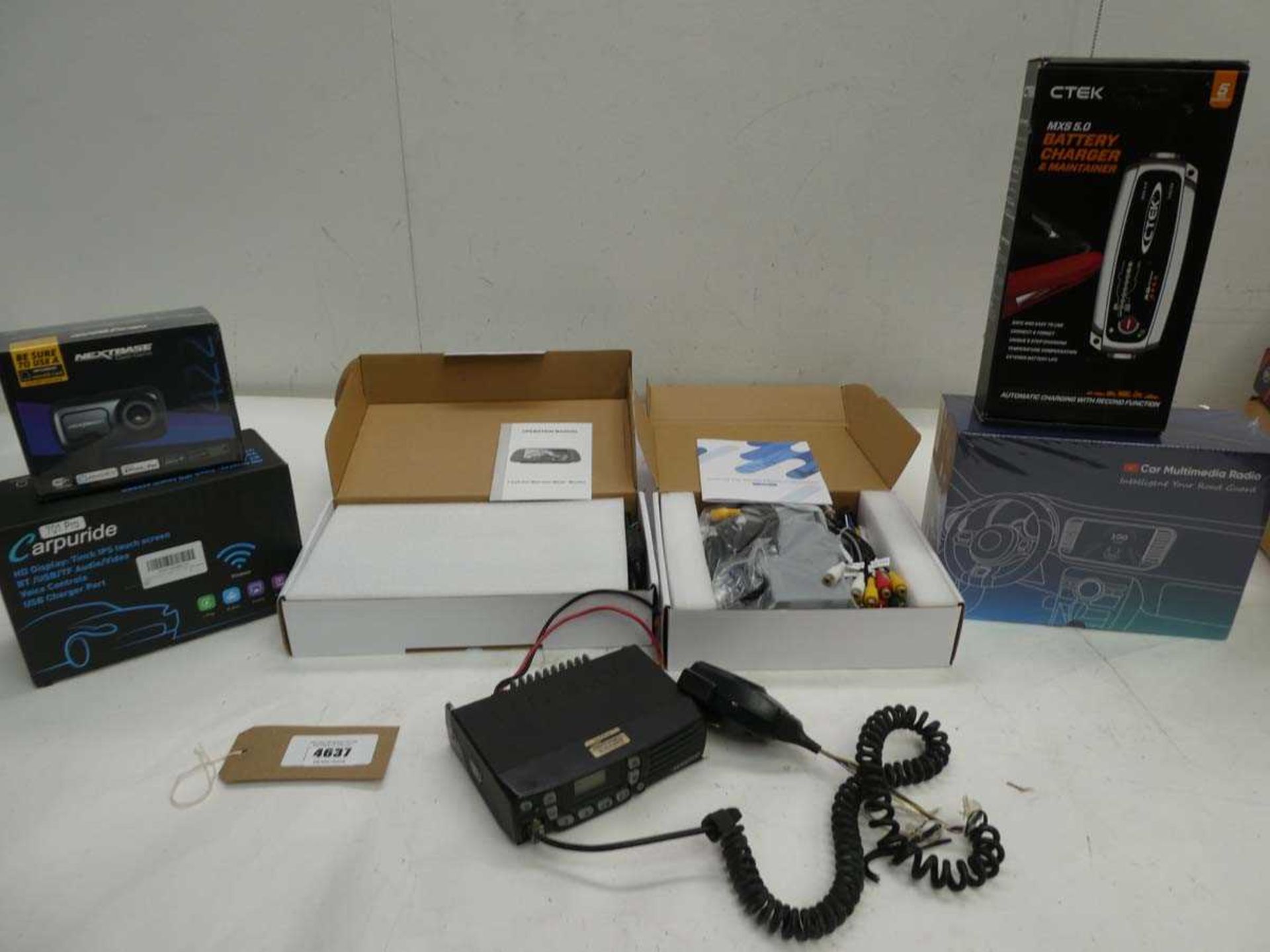 +VAT CTEK battery charger, Car Multimedia Radio, Kenwood CB radio, Car rear view mirror monitor,