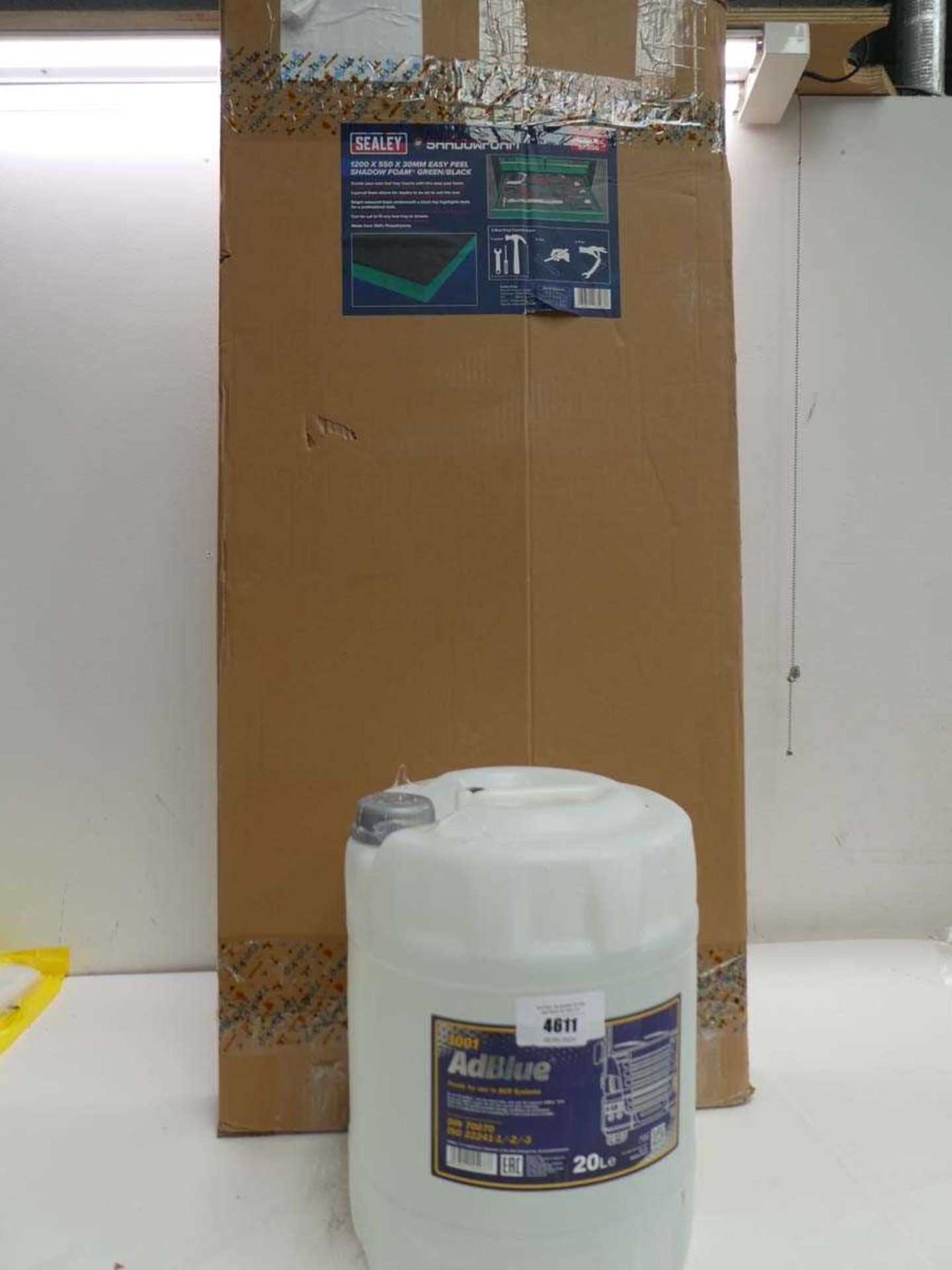 +VAT 20L Adblue and 2 packs of East peel shadow tool protector foam