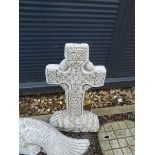 Small concrete celtic cross