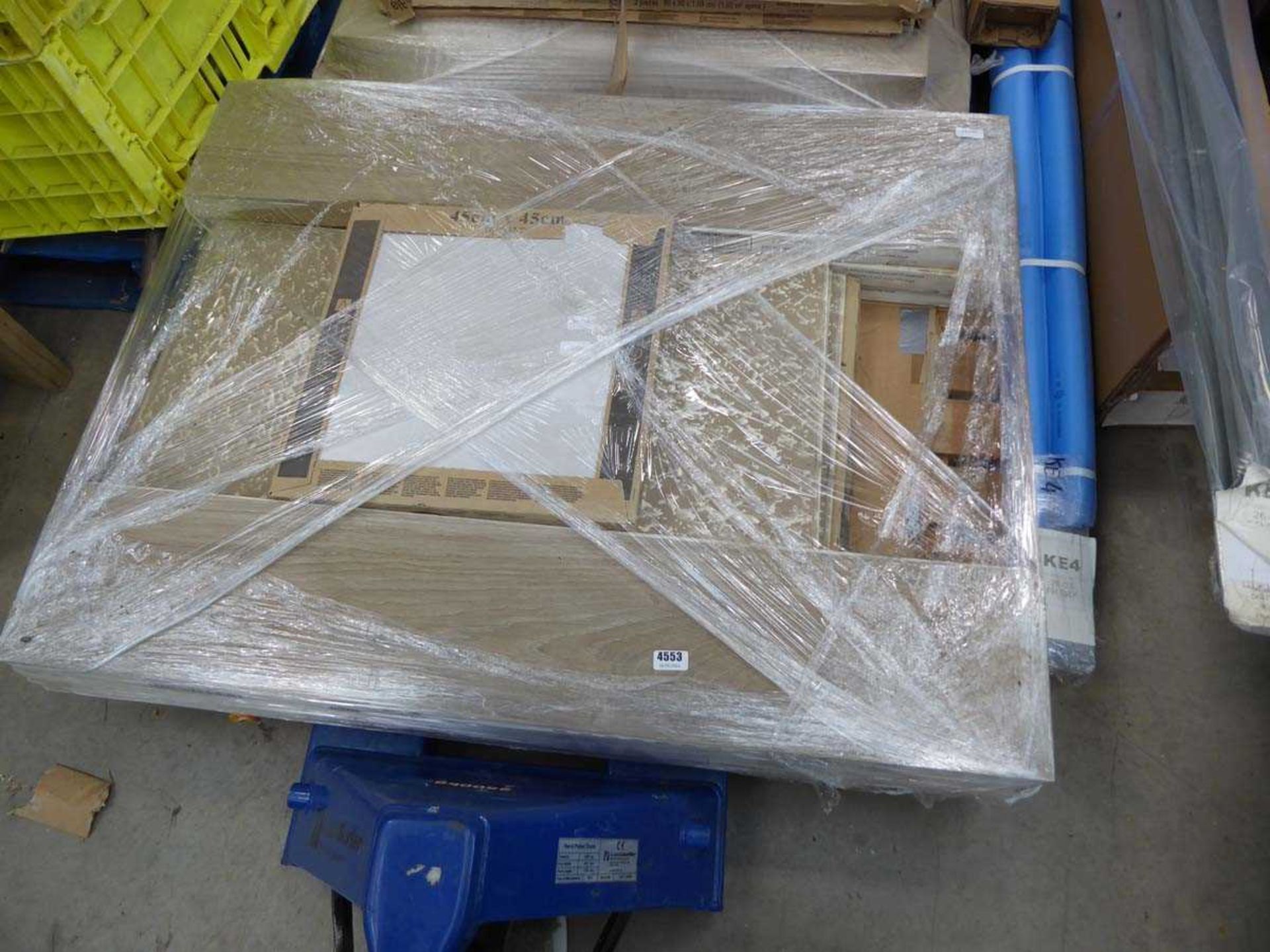 Pallet containing assorted tiles