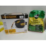 +VAT Tought Master 20m retractable hose reel and 12.6kg bag of Miracle Grro Evergreen complete 4