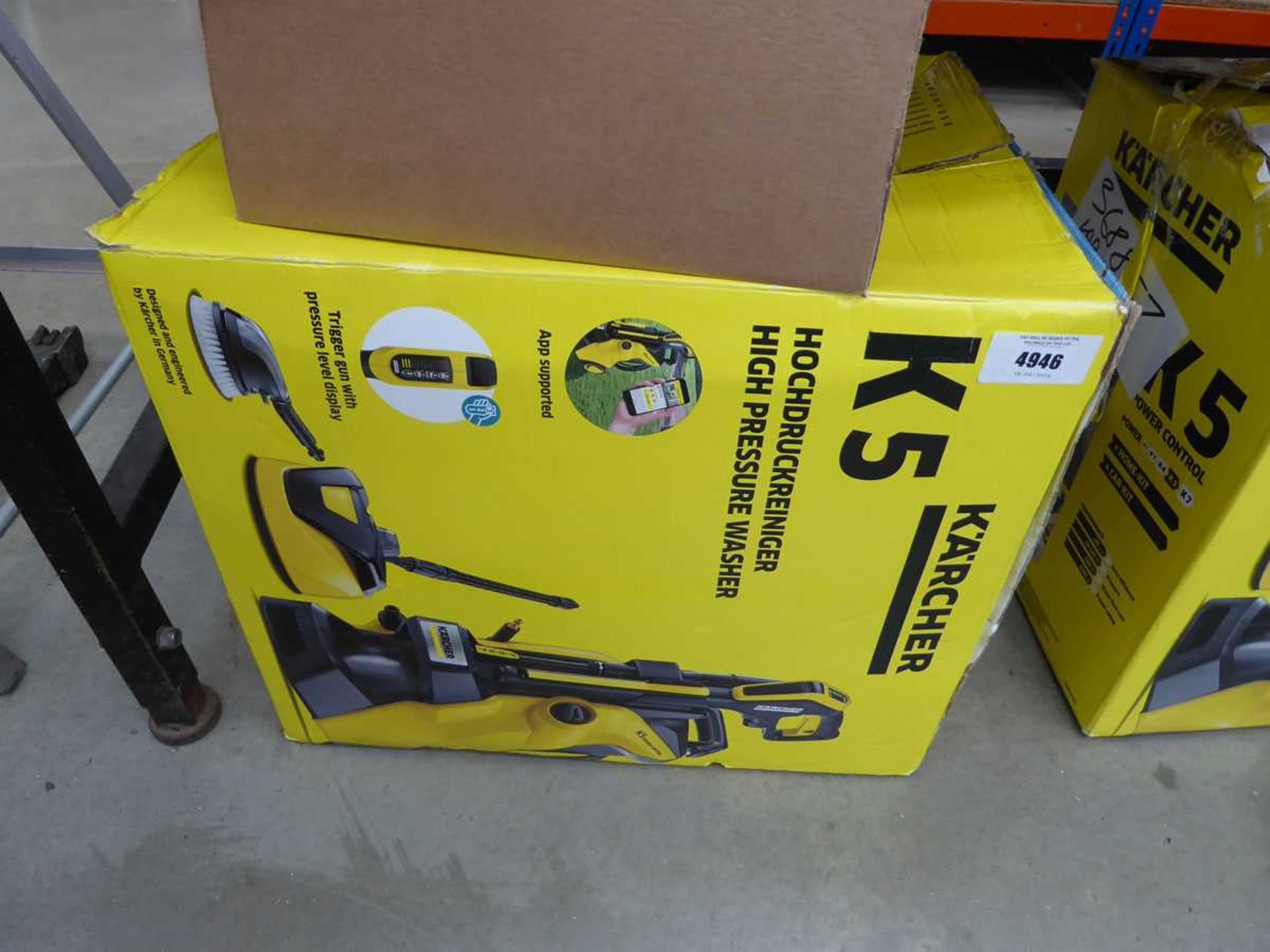 +VAT Boxed Karcher K5 electric pressure washer with patio cleaning head