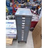 Grey multi drawer filing cabinet