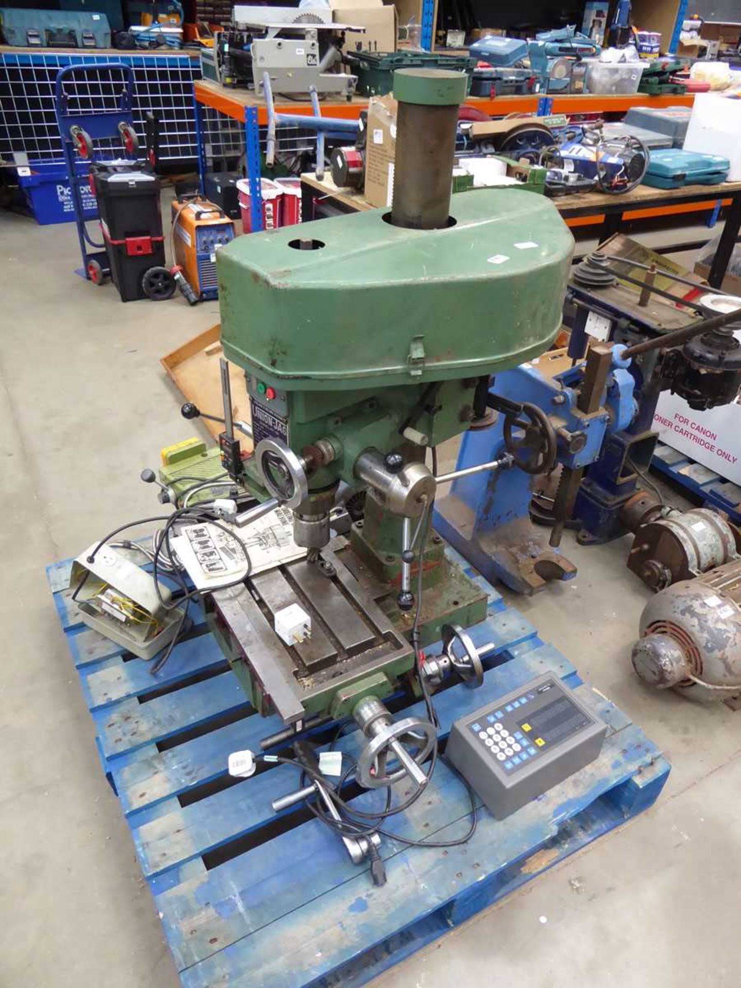 Union Jag drilling and milling machine with DRO