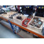 6 wooden crates of machine tooling