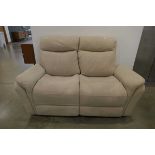 Suede effect 2 recliner 2-seater sofa