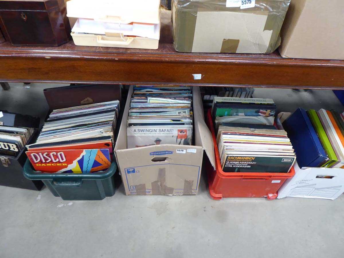 16 boxes of assorted vinyl albums including Easy Listening, Pop, Blues etc.