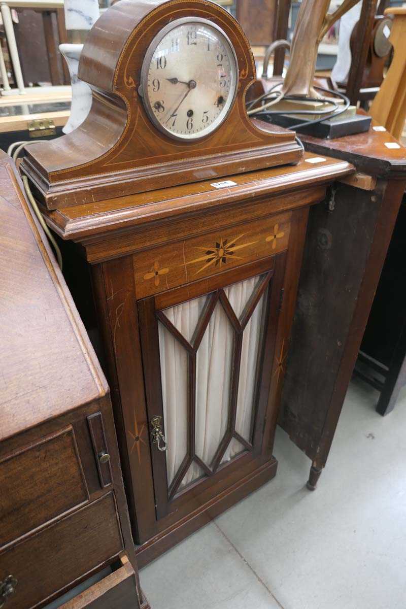 Glazed fronted single door hall cupboard