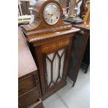 Glazed fronted single door hall cupboard