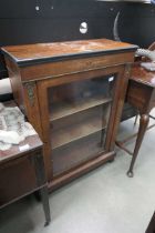 Single door glazed display cabinet