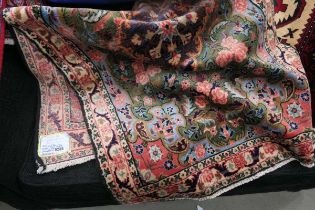 (D) Handmade fine Persian Bijar rug Approx. dimensions: 156 x 93cm