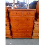 Pine 2 over 4 chest of drawers