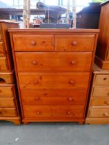 Pine 2 over 4 chest of drawers