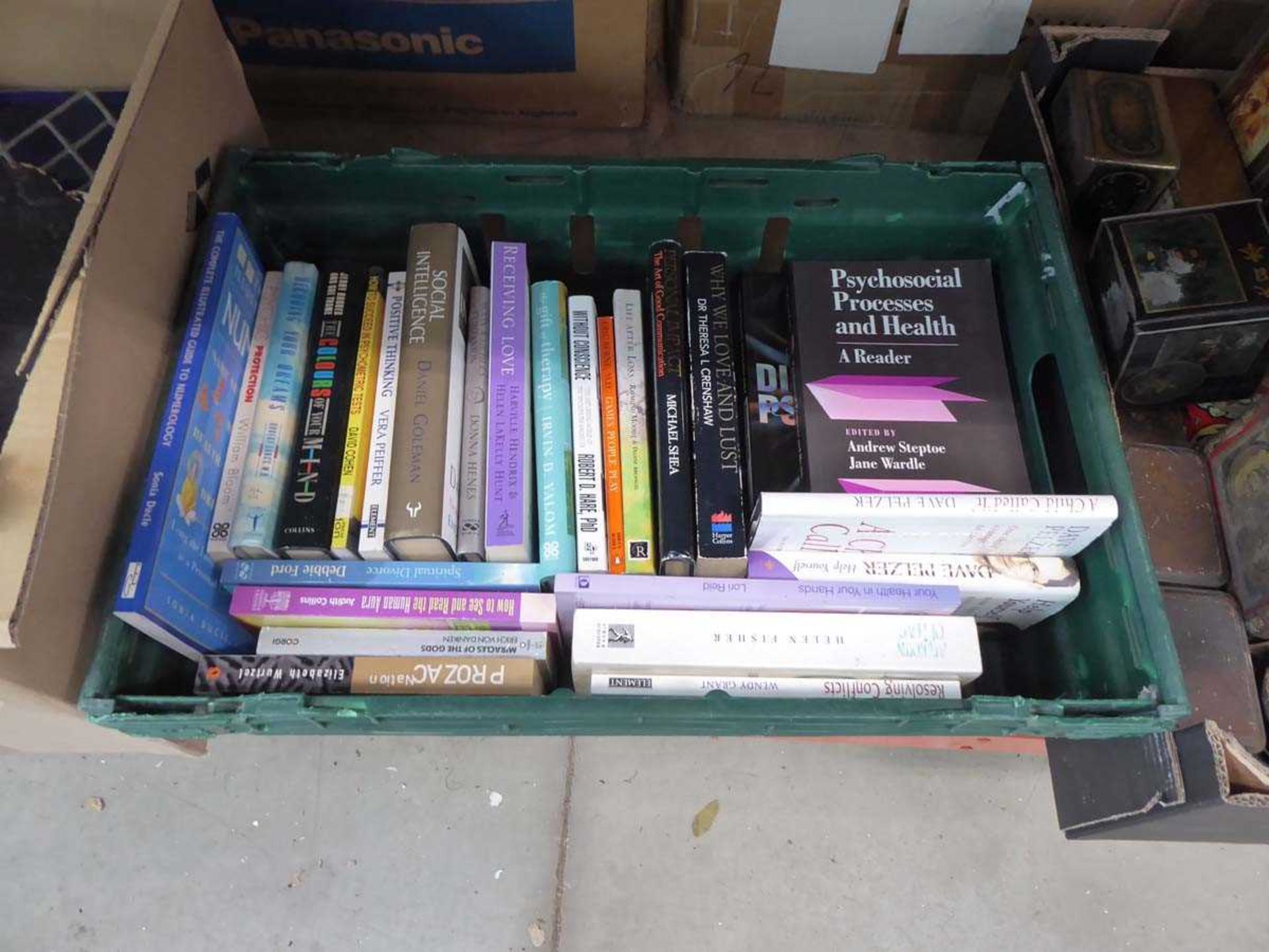 Box of reference books