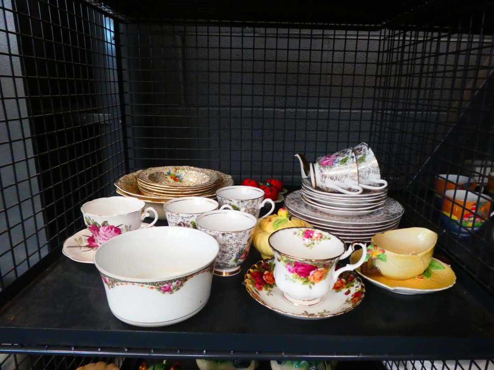 3 cages containing Royal Albert Old Country Roses, Japanese style tea set etc - Image 4 of 4