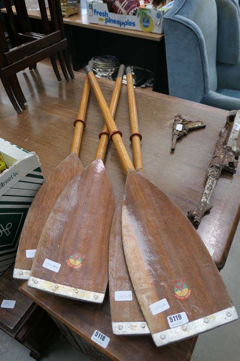 Four oars