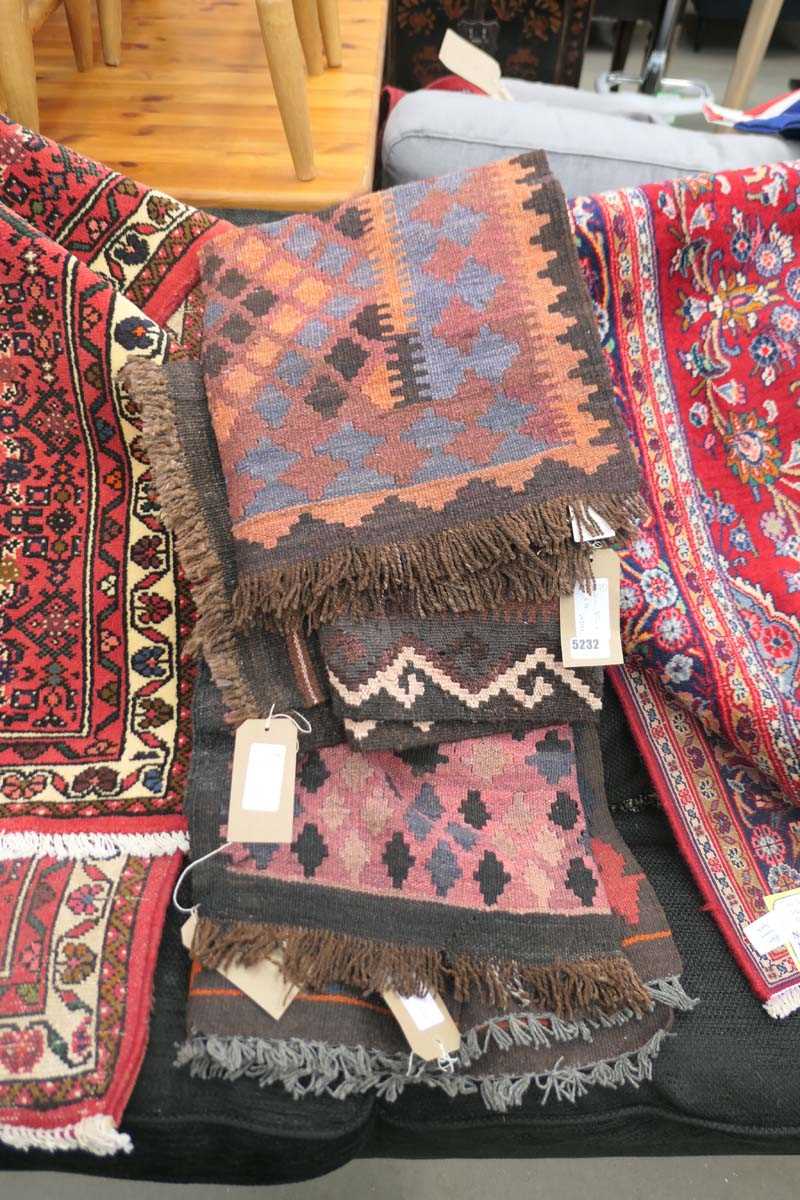 (b) Four Afghan Kilims