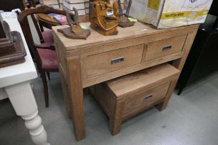 Pine console table and lamp table