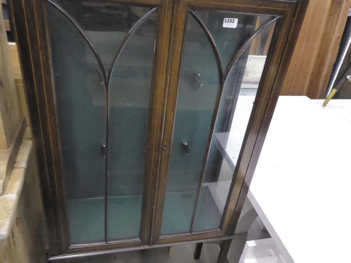 Edwardian double door china cabinet