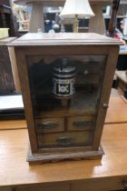 Oak smokers cabinet