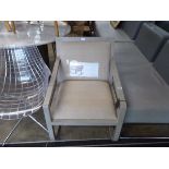 Campbell upholstered rocking chair in grey