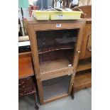 Stripped pine 2 drawer larder cupboard