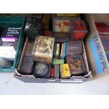 Single box of collectible tins