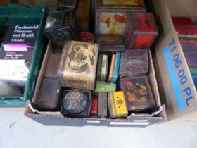 Single box of collectible tins