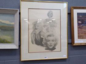 Framed and glazed picture of Marylin Monroe by Chapman