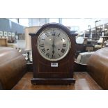 Mahogany cased mantel clock