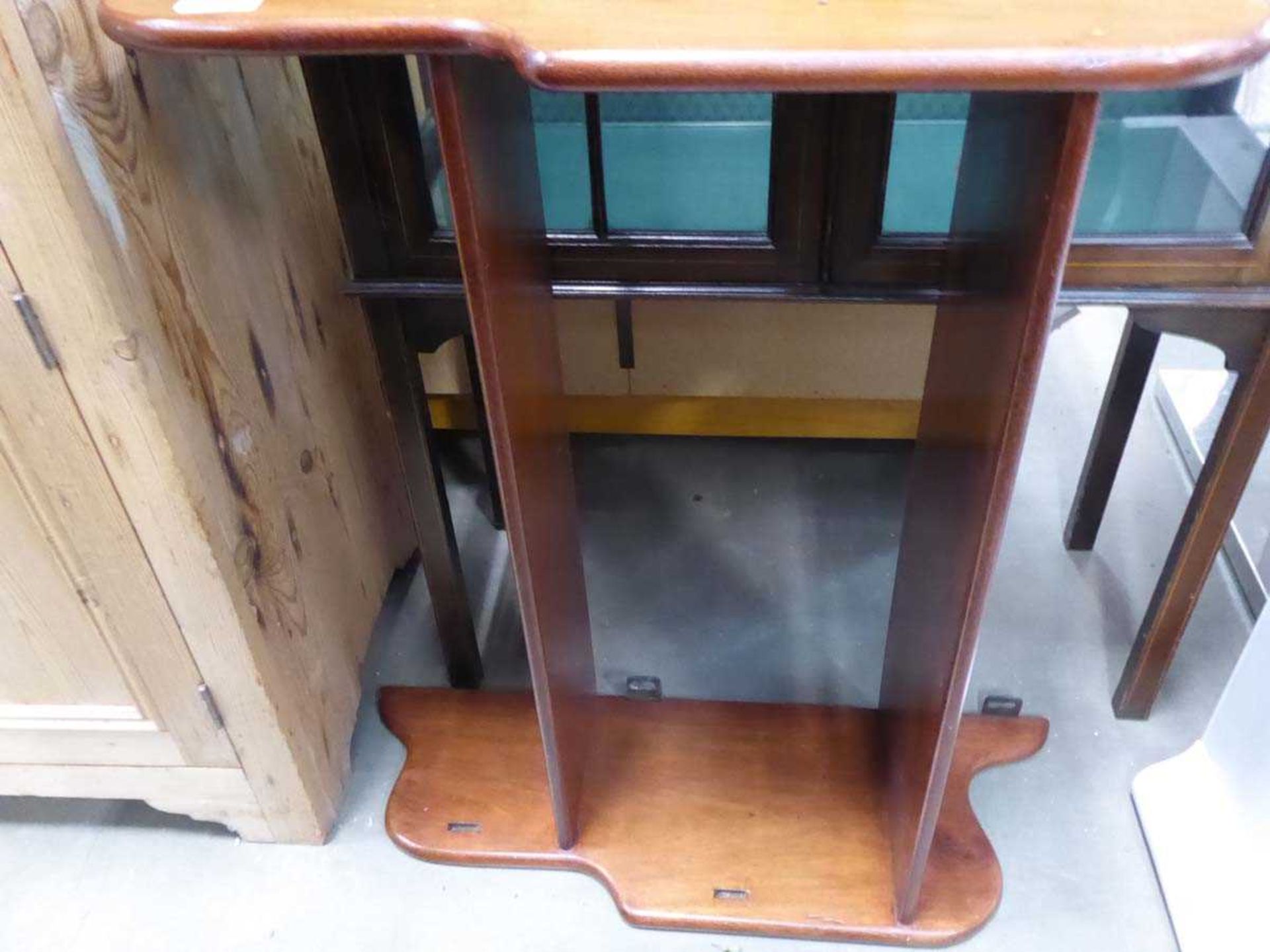 Victorian walnut 2 tier hanging shelf