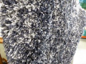 Grey shag pile carpet