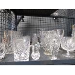 Cage of cut glass glasses