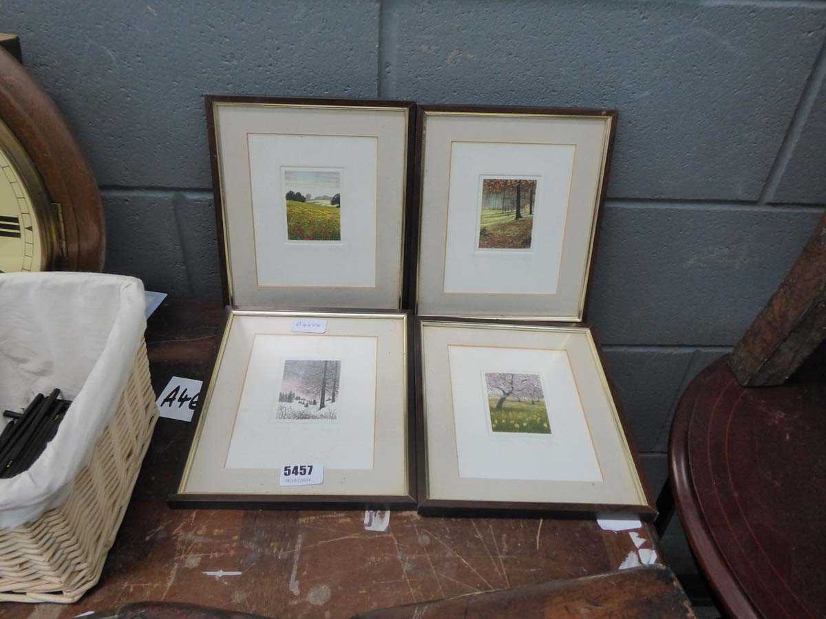 4 assorted small Limited Edition pictures of mountain scenes