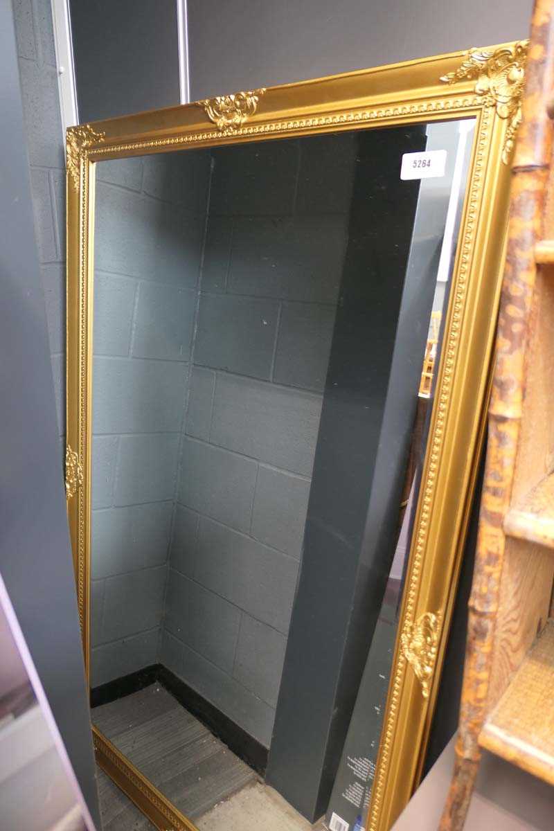 +VAT (7) Gilt framed rectangular mirror
