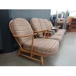 Ercol three seater sofa plus a pair of matching armchairs