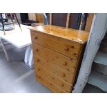 5 drawer chest in pine