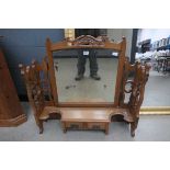 Edwardian mahogany dressing table super structure