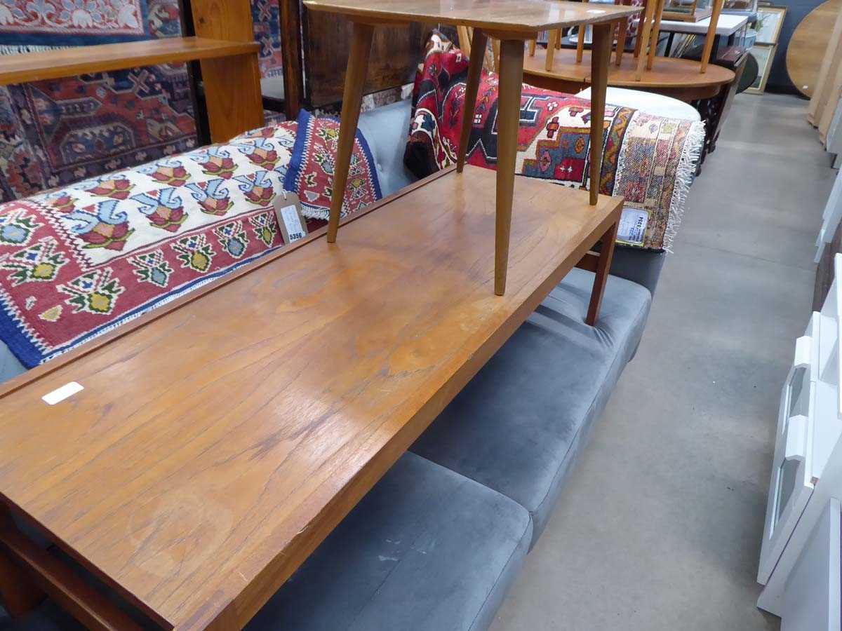 Teak coffee table and a small single table