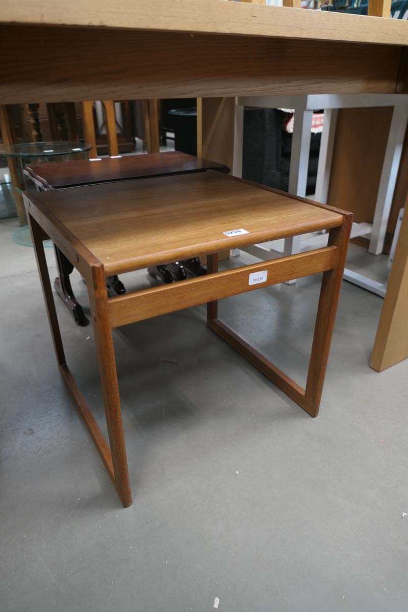 Danish teak single occasional table