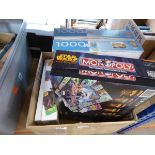 Box of games and jigsaws