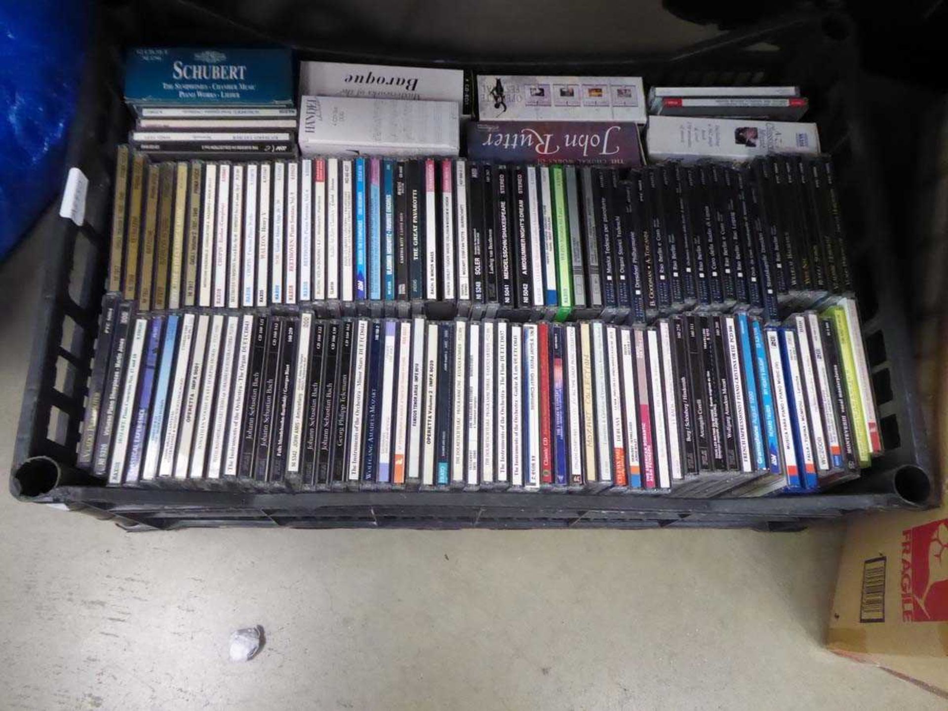 Single box of CD's