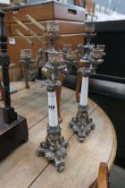 (12) Pair of Candelabrum